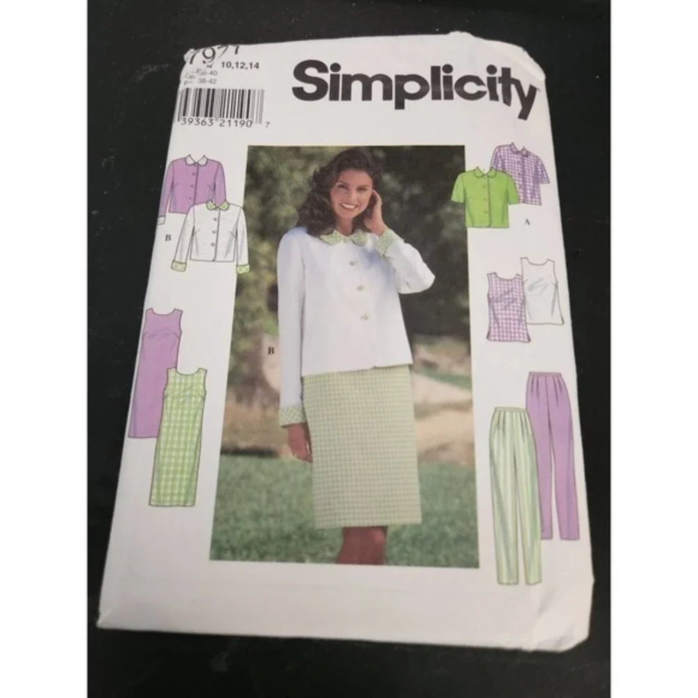 Vintage Sewing PatternSimplicity 7971 misses/miss‎ Petite Jacket Dress Pa…